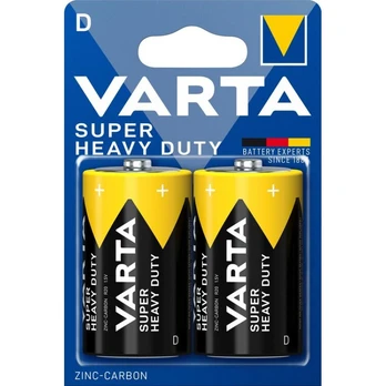 Varta R20 D elementas, 2 vnt. Super Heavy Duty