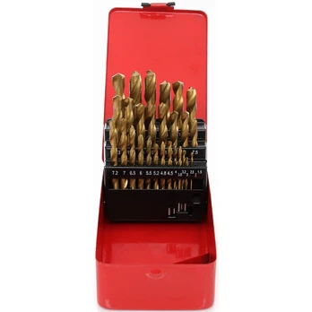 Titano grąžtai metalui, 29 vnt. KD10344