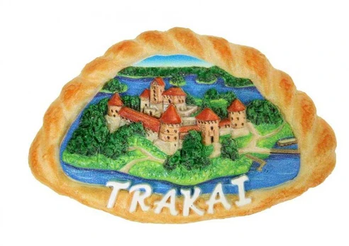Magnetukas "Trakų pilis" kibino formoje