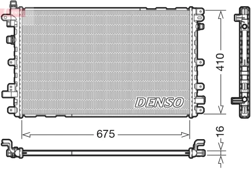 Variklio radiatorius DENSO DRM20113