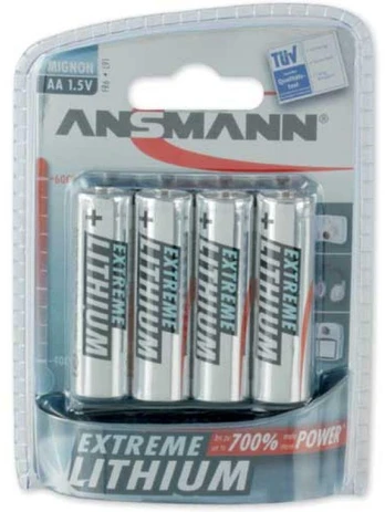 Baterijos Ansmann Extreme Lithium AA / FR6, 4vnt.