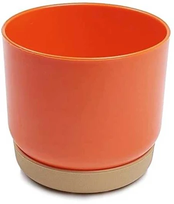 Savaime laistantis gėlių vazonas – 14.5 cm – baltas – su