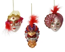 Eglutės žaisliukas Mask, 10 cm, stiklas kaina