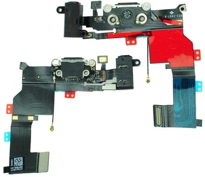 Dėklas Oem Charging Connector Flex Cable for iPhone 5S juodas