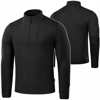 Vyriška šilta pereinamojo sezono džemperis iš fliso M-Tac Centurion Microfleece, juoda