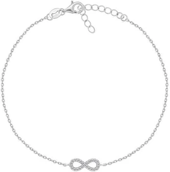 Brilio Silver Sidabrinis anklet Infinity ANK110W