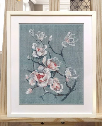 Cross stitch kit "Tender magnolia" S1560
