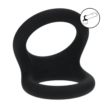 LEVELZ Double O Silicone Dual Ring L Black - Anatomical Support System