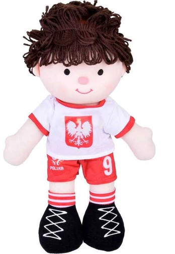 Skudurinė lėlė - futbolininkas, 40 cm