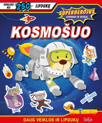 KNYGA Kosmošuo. Superherojus (su lipdukais)
