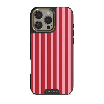 Strawberry Jam - iPhone 16 Pro Max Case, Elite Dark (MagSafe) / Gold