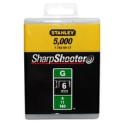 Kabės STANLEY, 6 mm , 5000 vnt, G tipas kaina