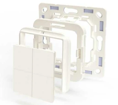 Shelly BLU Wall Switch 4 Adapteris Busch-Jaeger