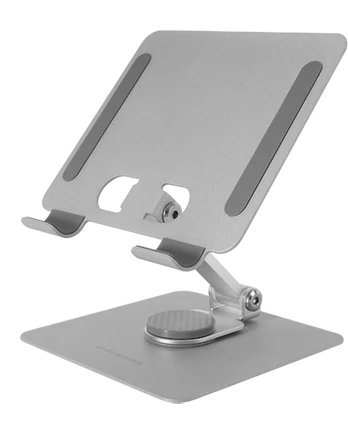 Mars Gaming MA-RST 2in1 Aluminum Alloy Stand for tablets 360° / 13" / Sidabrinis