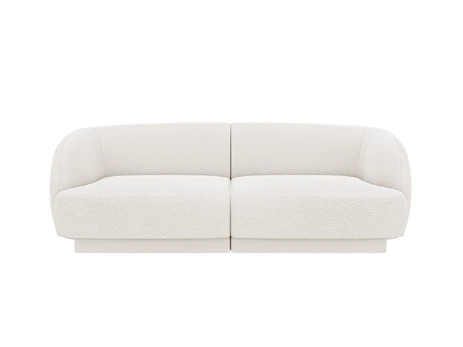 Boucle Sofa, Miley, 2 sėdimos vietos, 180x90x70, balta