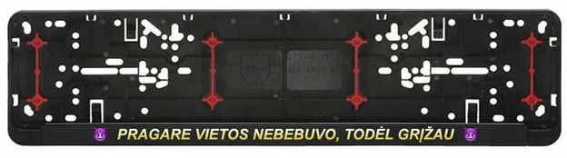 Automobilio numerių rėmelis "Grįžau"