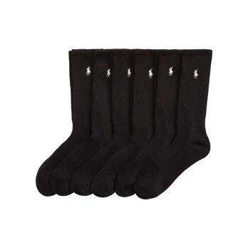 Kojinės vyrams, Juoda, Cas crew 6pk-crew sock-6 pack