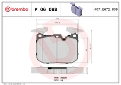 Brake pads - tuning Xtra P 06 088X front kaina
