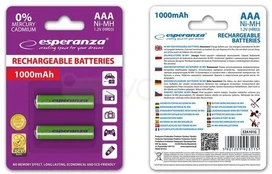 Esperanza Akumuliatorius žalia AAA / R03 1000mAh 2 vnt. kaina
