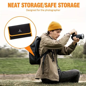 Fotografinis filtras laikymui atsparus maišelis., Four Slots Filter Bag