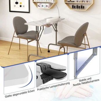 Promotions Manikiūro stalas, 90x40x77 cm, Balta