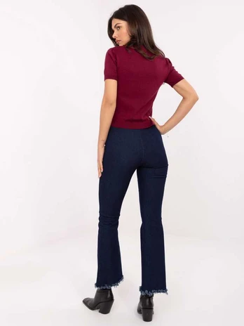 Moda Kelnės-IT-SP-FL6263.03P-tamsiai mėlyna