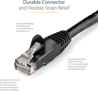 Startech.com 2m Cat6 Utp Rj45 tinklo kabelis, juodas