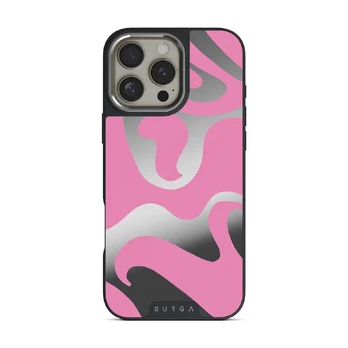 Ride The Wave - iPhone 16 Pro Max Case, Elite Mirror Dark (MagSafe) / Silver