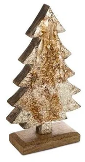 Figūrėlė, "Eglutė", 12 cm, ruda/aukso