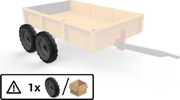 Berg Wheel pilkas-juodas 9x2 right Farm