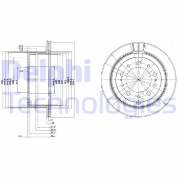 Stabdžių diskas DELPHI BG3534
