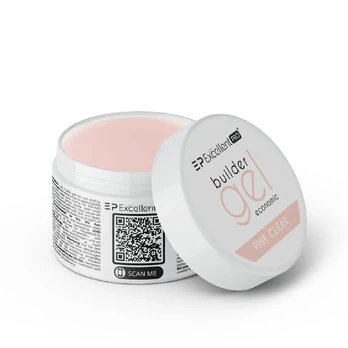 EXCELLENT PRO_Builder Gel Ekonominis statybinis gelis Pink Clear 15g