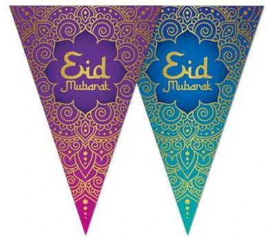 Globos Europe Bv Eid Mubarak vimpelguirlande, 6 m
