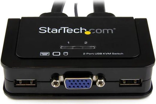 StarTech 2PORT CABLE KVM WITH VGA USB/AND REMOTE SWITCH BUTTON