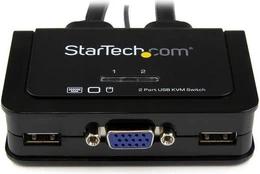 StarTech 2PORT CABLE KVM WITH VGA USB/AND REMOTE SWITCH BUTTON kaina