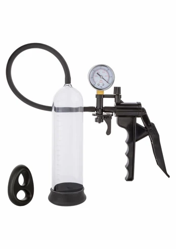 CalExotics Magnified Gauged Pump System with PSI Gauge & Silicone Ring