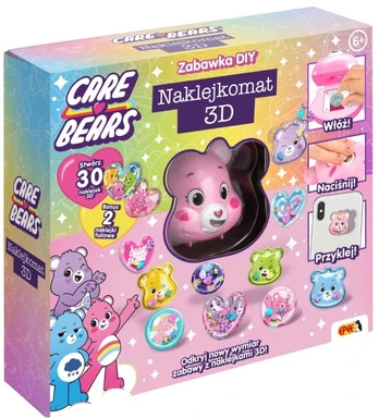 Epee Naklejkomat 3d care bears rožinė miś