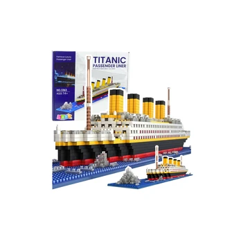 Lean Toys Titanic Ship Building Blocks 3D Ship Model 1878 pcs.