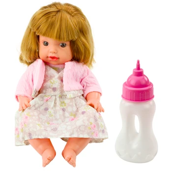 Lėlė - kūdikis su priedais, 30 cm, Balta