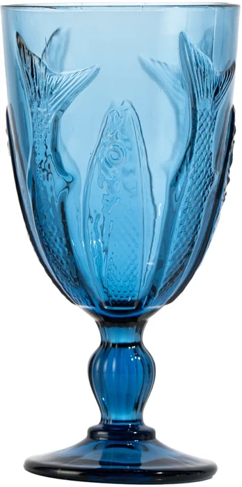 Vyno taurė „GIO MARE“, aukštis 16,3 cm, mėlyna