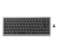 Kensington KB435 EQ Rechargeable Multi-Device Compact Keyboard RF+BT, US, Space Grey