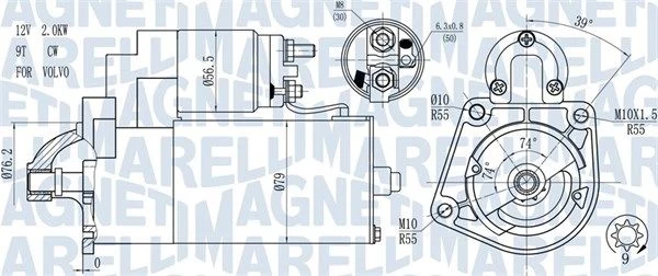 Starteris MAGNETI MARELLI 063721271010