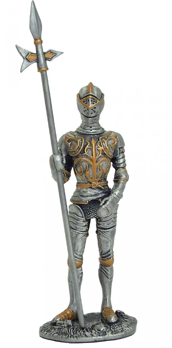 Viduramžių riterio statulėlė. Aukštis 12cm.