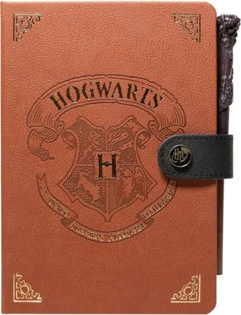 HARRY POTTER A5 NOTEBOOK WITH MAGIC WAND PEN