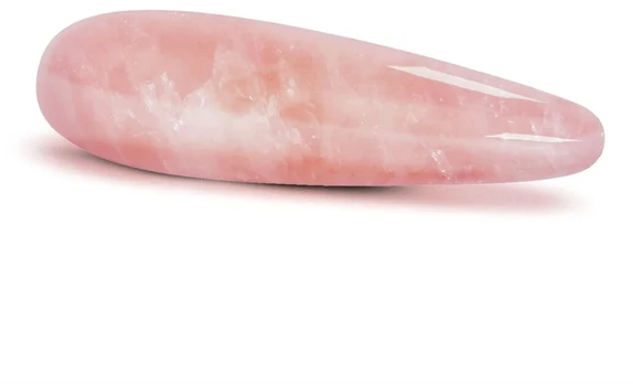 Masažo lazdelė Crystal G Quartz, rožinis kvarcas