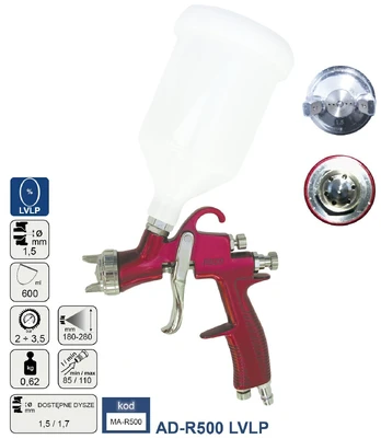ADLER PAINT GUN LVLP 1,5 mm AD-R500