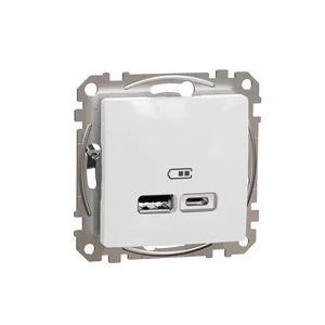 USB įkroviklis Schneider Sedna Design, balta