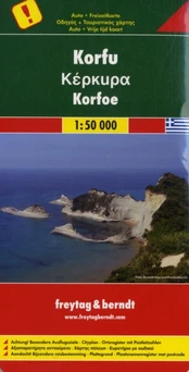 Corfu, Special Places of Excursion Road Map 1:50 000