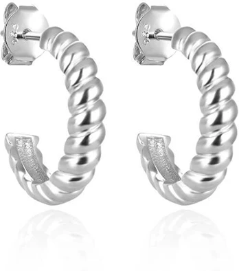 Agato Sidabrinis semicircular earrings AGT-E191P