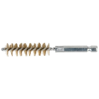 Steel wire brush for mandril, messing 1/4'' d=19mm, KS Tools